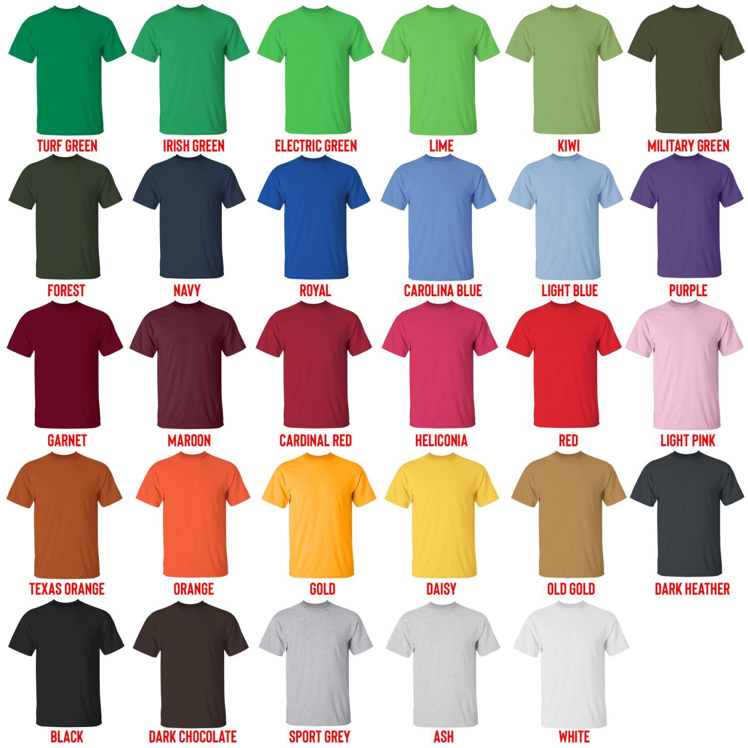 t shirt color chart - Mortal Kombat Merch